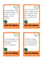 Vorschau - Spiele - 'Guess the Animal' Cards | Animal Description Game | Vocabulary - Seite 2