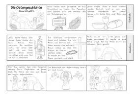Vorschau - Arbeitsblätter - Ostergeschichte Leporello - Seite 1