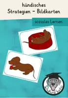 Vorschau - Fördermaterial/Inklusion - Bildkarten hündische Strategien - Deckblatt