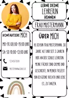 Vorschau - Anderer Materialtyp - meet your teacher Templates - Seite 1