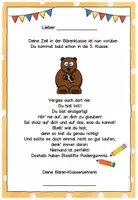 Vorschau - Anderer Materialtyp - Abschiedsgruß Ende Klasse 4 - Bärenklasse - Seite 2