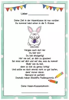 Vorschau - Anderer Materialtyp - Abschiedsgruß Ende Klasse 4 - Hasenklasse - Seite 2