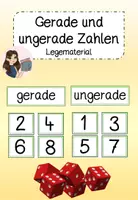 Vorschau - Fördermaterial/Inklusion - Gerade und ungerade Zahlen - Deckblatt