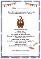 Vorschau - Anderer Materialtyp - Abschiedsgruß Ende Klasse 4 - Katzenklasse - Seite 2
