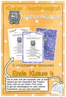Vorschau - Anderer Materialtyp - Abschiedsgruß Ende Klasse 4 - Nashornklasse - Deckblatt