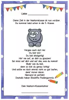Vorschau - Anderer Materialtyp - Abschiedsgruß Ende Klasse 4 - Nashornklasse - Seite 3