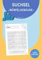 Vorschau - Unterrichtsreihen - Suchsel: Würfelgebäude (Klasse 1/2) - Deckblatt