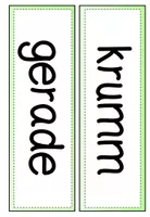 Vorschau - Fördermaterial/Inklusion - Vergleichen gerade und krumm - Legematerial - Seite 1