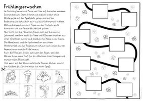 Vorschau - Arbeitsblätter - Deutsch - Lesewege Frühling - Seite 1