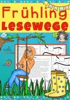 Vorschau - Arbeitsblätter - Deutsch - Lesewege Frühling - Deckblatt