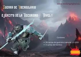 Vorschau - Bildkarten - Guerra de Vocabulario: Nivel 1: Ejército de la Oscuridad - Seite 2