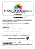 Vorschau - Mal- und Bastelvorlagen - Die Katze wirft die Farmeimer um - Schritt-für-Schritt-Anleitung - Seite 2
