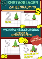 Vorschau - Fördermaterial/Inklusion - Knetvorlagen: Weihnachtsgeschenke zählen / ZR 10 - Deckblatt