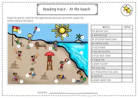 Vorschau - Arbeitsblätter - At the beach / Summer: XXL Sparpaket (wachsend) - Englisch - Kl. 3-5 - Seite 2