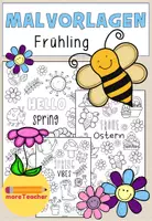 Vorschau - Mal- und Bastelvorlagen - Frühling Ostern Malvorlagen - Deckblatt