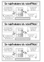 Vorschau - Arbeitsblätter - Einführung der schriftlichen Subtraktion - Seite 1