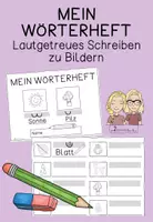 Vorschau - Arbeitsblätter - Heftchen: Schreiben zu Bildern - Deckblatt