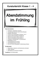 Vorschau - Arbeitsblätter - Kunstidee: Abendstimmung im Frühling - Grundschule Klasse 1 bis 4 Frühling - Seite 2