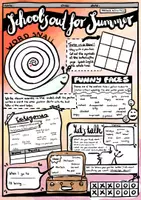 Vorschau - Arbeitsblätter - School's out for summer - partner speaking activities - Deckblatt