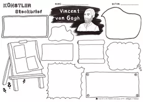 Vorschau - Arbeitsblätter - Beeindruckende Persönlichkeiten - Künstler Steckbrief - Vincent van Gogh - Realismus - Naturalismus - Impressionismus - Seite 1