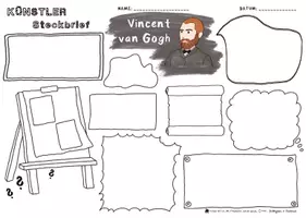 Vorschau - Arbeitsblätter - Beeindruckende Persönlichkeiten - Künstler Steckbrief - Vincent van Gogh - Realismus - Naturalismus - Impressionismus - Seite 2