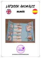 Vista previa - Juegos / Gamificación - Lapbook animals. Esp Ing - Portada