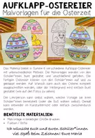 Vorschau - Mal- und Bastelvorlagen - Aufklapp-Ostereier - Bastelvorlagen - Seite 1
