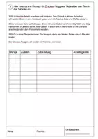 Vorschau - Arbeitsblätter - ein eigenes Rezept schreiben - Klassenarbeit und Arbeitsblatt - Seite 3