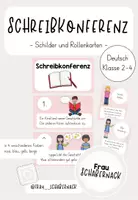 Vorschau - Poster - Schreibkonferenz: Schilder & Rollenkarten - Deckblatt