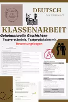 Vorschau - Test - KA "Spannende Geschichten" + Bewertungsbogen + Checkliste - Deckblatt