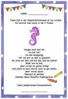 Vorschau - Anderer Materialtyp - Abschiedsgruß Ende Klasse 2 - Seepferdchenklasse - Seite 2