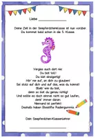 Vorschau - Anderer Materialtyp - Abschiedsgruß Ende Klasse 4 - Seepferdchenklasse - Seite 3