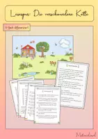Vorschau - Stundenentwürfe - Die verschwundene Kette - Lesespur im Frühling (4-fach differenziert) - Deckblatt