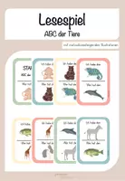 Vorschau - Spiele - Lesespiel: ABC der Tiere - Deckblatt