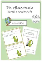 Vorschau - Arbeitsblätter - Bestandteile einer Pflanzenzelle Kartei+Arbeitsheft - Deckblatt