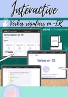 Vorschau - Interaktives Material - Interactive: Verbes réguliers en -ER - Deckblatt