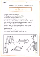 Vorschau - Arbeitsblätter - Lese-Mal-Blätter/ 3-fach-differenziert/ Am Spielplatz - Seite 3