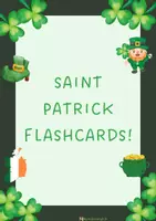 Vista previa - Tarjetas / Manipulativos - St. Patrick's Flashcards! - Portada