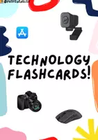 Vorschau - Poster - Technologie-Karteikarten auf Englisch! - Deckblatt