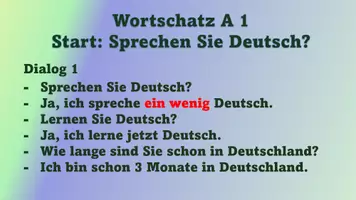 Vorschau - Unterrichtsreihen - Wortschatz A1_08 Sprechen Sie Deutsch - Seite 1