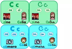 Vista previa - Tarjetas / Manipulativos - LLAVERO REFERENTES SILÁBICOS - página 2