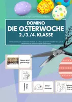 Vorschau - Stationenlernen - Osterwoche: Domino zu Ostern - Deckblatt