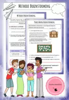 Vorschau - Merkblätter - Methodentraining "Brainstoming" mit Lerntext und Praxisübung - Deckblatt
