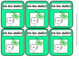 Vorschau - Präsentationen/Tafelbilder - Pro- und Kontra-Karten zur Abfrage von Meinungen - Seite 3