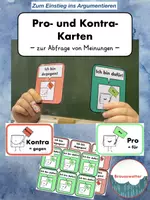 Vorschau - Präsentationen/Tafelbilder - Pro- und Kontra-Karten zur Abfrage von Meinungen - Deckblatt