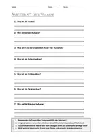 Vorschau - Arbeitsblätter - AB mit Fragen zum Thema "Vulkane" + Lösungsblatt + Mindmap + Infografik - Seite 1