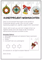 Vorschau - Arbeitsblätter - Kunstprojekt-Weihnachten-Fensterbilder-Malvorlagen - Seite 1