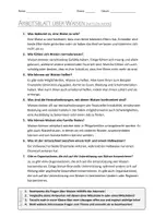 Vorschau - Arbeitsblätter - AB mit Fragen zum Thema "Waise" + Lösungsblatt - Seite 1