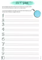 Vorschau - Arbeitsblätter - Christentum im Ethikunterricht - die 10 Gebote - Seite 2