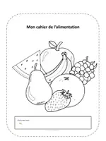 Aperçu - Apprentissages en autonomie - Cahier Alimentation - Page de couverture